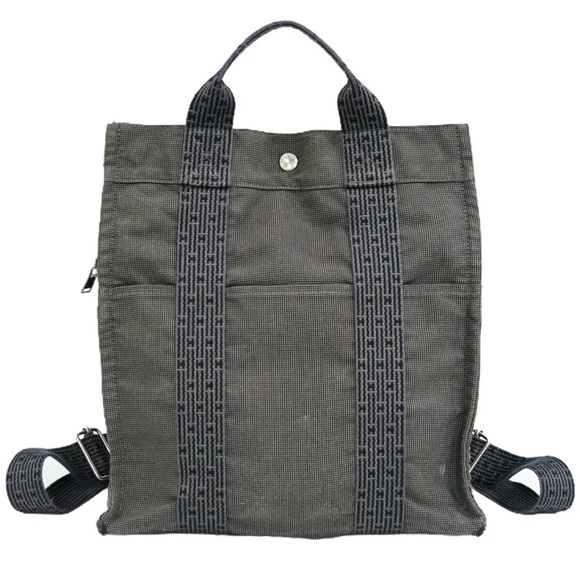 Authentic HERMES Her Line A Dos MM Backpack Gray - Picture 1 of 9